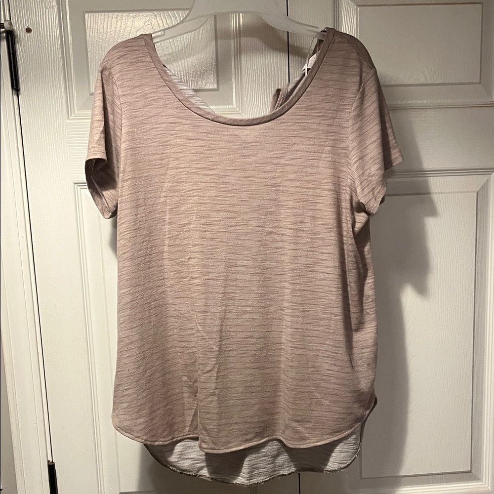 LC Lauren Conrad Relaxed Scoop Neck Short Sleeve Top